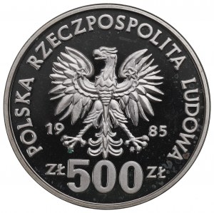 PRL, 500 złotych 1985 Ochrona środowiska Wiewiórka