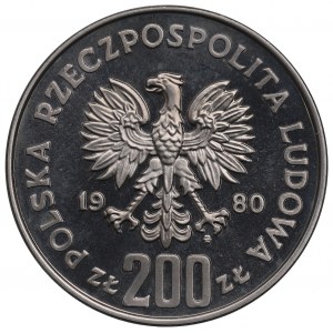 People's Republic of Poland, 200 gold 1980 Kaziemierz I Odnowiciel - Nickel sample