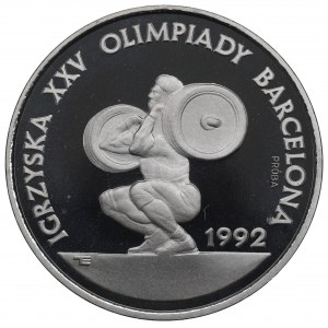 Third Republic, 200,000 zlotys 1991 Barcelona Olympics - Sample Nickel