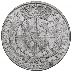 Germany, Saxony, Friedrich August II, 18 groschen 1754 - efraim