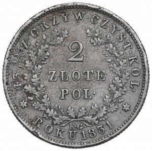 Novemberaufstand, 2 Zloty 1831 - Pogoń mit Scheide