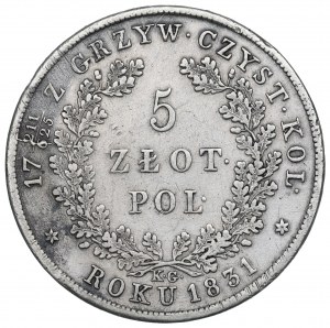 Powstanie Listopadowe, 5 złotych 1831