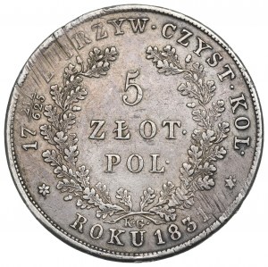 Powstanie Listopadowe, 5 złotych 1831