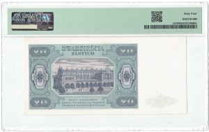 PRL, 20 zloty 1948 AA PMG 64