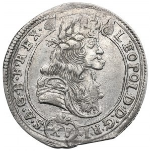 Hongrie, Léopold Ier, 15 krajcars 1686 KB