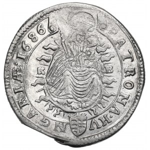 Hongrie, Léopold Ier, 15 krajcars 1686 KB