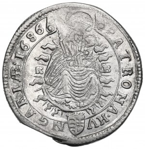 Węgry, Leopold I, 15 krajcarów 1686 KB