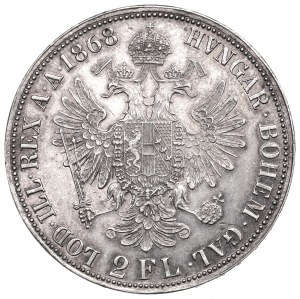Rakúsko-Uhorsko, František Jozef, 2 florény 1868