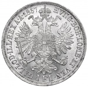Autriche-Hongrie, François-Joseph, 1 florin 1857