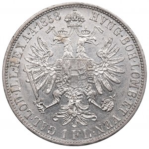 Rakousko-Uhersko, František Josef, 1 florin 1858 E