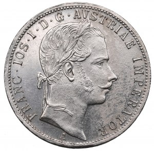 Autriche-Hongrie, François-Joseph, 1 florin 1865 - RARE
