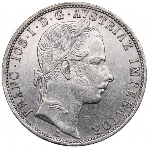 Rakúsko-Uhorsko, František Jozef, 1 florén 1864 - RARE