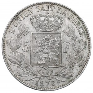 Belgique, 5 francs 1873