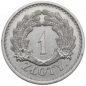 II RP, 1 Zloty 1928 - ohne Aufschrift PRÓBA, Kranz aus Ähren