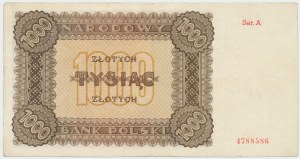 People's Republic, 1000 zloty 1945 A