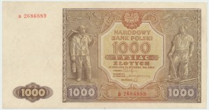 Volksrepublik Polen, 1000 Zloty 1946 B
