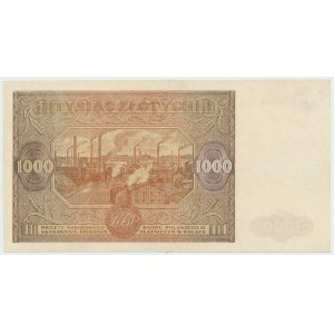 Repubblica Popolare di Polonia, 1000 zloty 1946 B