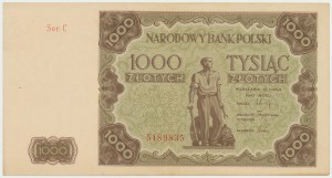 People's Republic of Poland, 1000 zloty 1947 C
