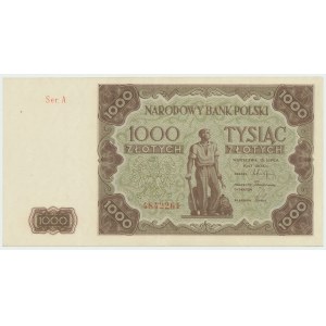 People's Republic of Poland, 1000 zloty 1947 A
