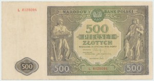 PRL, 500 zlotých 1946 L