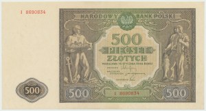 République populaire de Pologne, 500 zlotys 1946 I