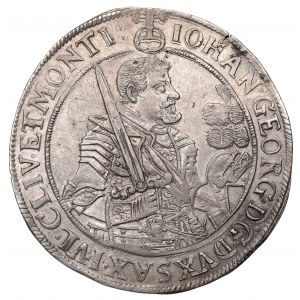 Germany, Saxony, Johann Georg, 1 thaler 1647