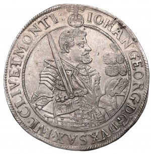 Germany, Saxony, Johann Georg, 1 thaler 1647