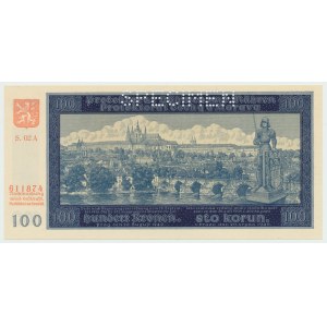 Protectorate of Bohemia and Moravia, 100 crowns 1940 - specimen