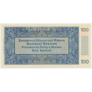 Protektorát Čechy a Morava, 100 korun 1940 - vzor