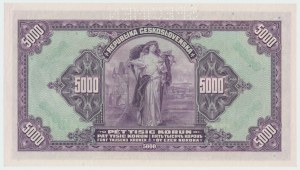 Československo, 5 000 korun 1920 Sér. B - vzorek