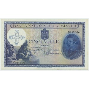 Romania, 5,000 Lei 1931