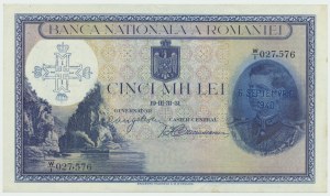 Rumänien, 5.000 Lei 1931
