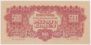 Czechosłowacja, 500 koron 1944 -