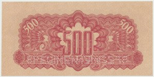 Tchécoslovaquie, 500 couronnes 1944 -