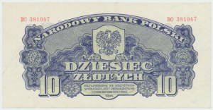 People's Republic of Poland, 10 gold 1944 , 