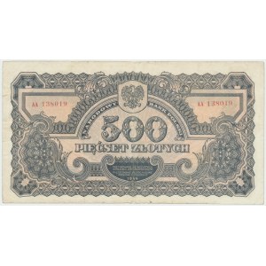 Volksrepublik Polen, 500 Zloty 1944 , ...owym.... AA