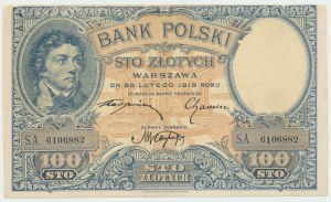 II RP, 100 złotych 1919 S.A.