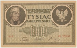 II RP, 1000 marek polskich 1919 J