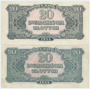 PRL, 20 złotych 1944 , 