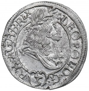 Maďarsko, Leopold I, 3 Krajcary 1695 KB, Kremnica
