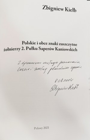 Kiełb Zbigniew, Polskie i obce znaki honorne żołnierzy 2. Pułku Saperów Kaniowskich - con dedica