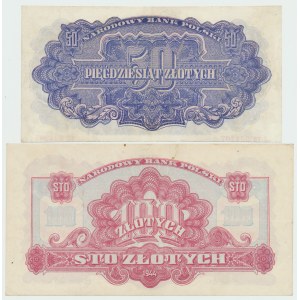 Repubblica Popolare di Polonia, serie da 50 - 100 zloty 1944