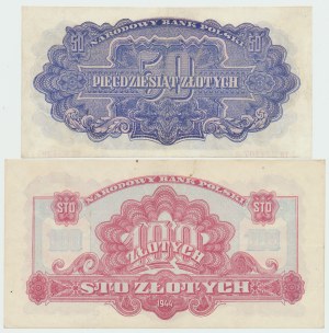 Volksrepublik Polen, 50 - 100 Zloty Satz 1944