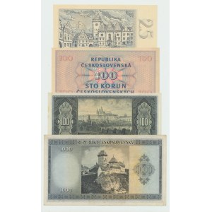 Czechosłowacja, Zestaw 4 banknotów