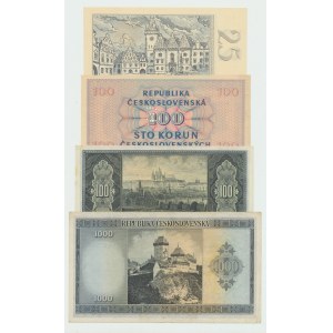 Československo, sada 4 bankovek
