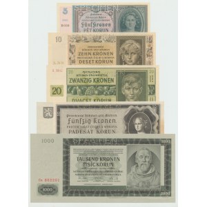 Protettorato di Boemia e Moravia, serie di banconote