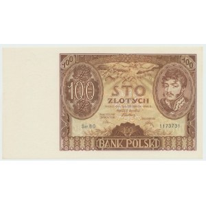 II RP, 100 złotych 1934 BO. dodatkowy znak wodny X