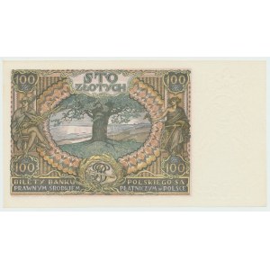 II RP, 100 złotych 1934 BO. dodatkowy znak wodny X