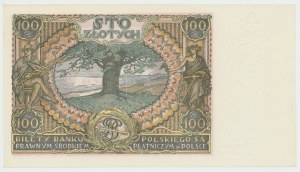 II RP, 100 zloty 1934 BO. filigrana aggiuntiva X