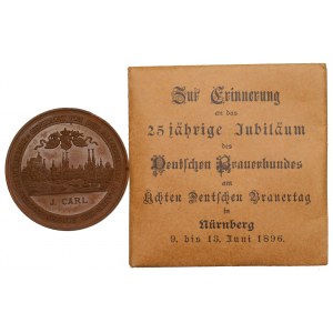 Německo, medaile k 25 letům německého pivovarnického svazu 1896